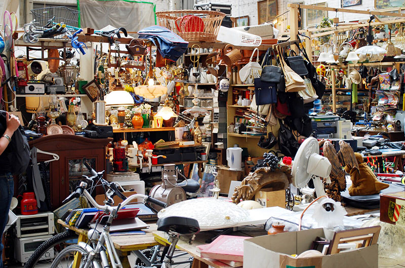 image showing items in a garage sale